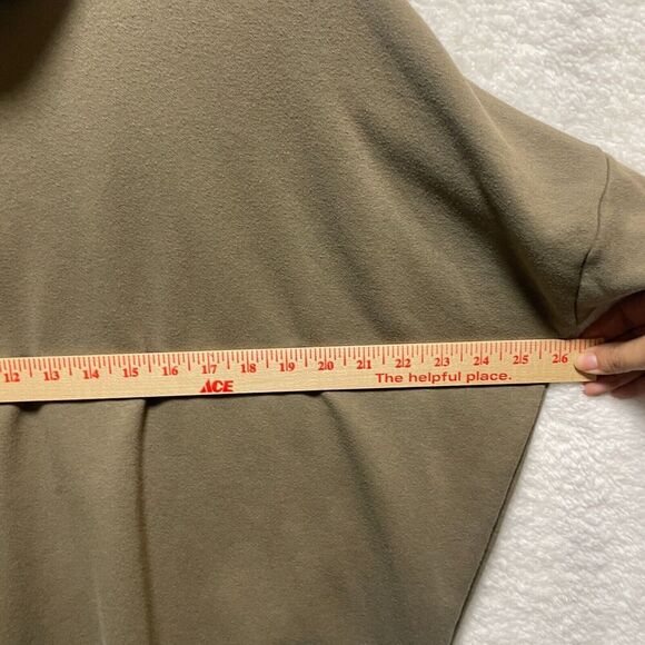 Aerie American Eagle Size XS Olive Green Oversized Cowl Neck Pullover Sweatshirt - Picture 9 of 11